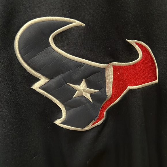 Houston Texans Youth Boys Age 8-9 Deep Steel Blue & Battle Red Hoodie w/Logo - Picture 2 of 7